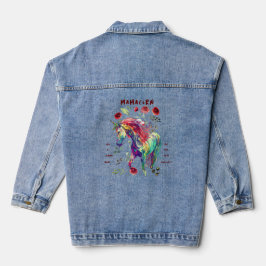Jaqueta de Diversão Unicorn Denim
