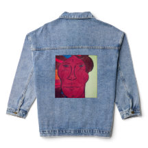 Jaqueta de jeans de arte multirracial