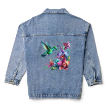 Jaqueta de Jeans Hummingbird Garden