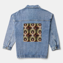 jaqueta de jeans vintage cogumelo fada
