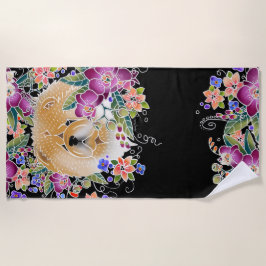 JARDEN DANCE toalha de praia em toalha negra