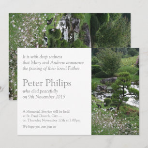 Jardim 3 com Anúncio do Funeral Memorial Cats