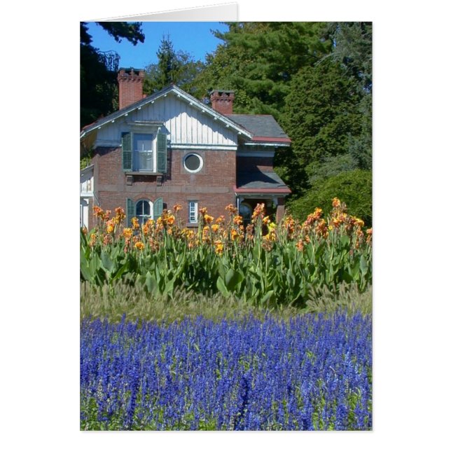 Jardim antigo moído (Mansão Vanderbilt) — Cartão (Frente)