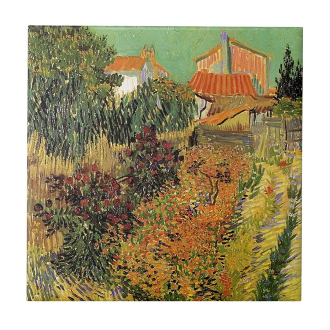 Jardim atrás de uma Casa. Vincent van Gogh. (Frente)