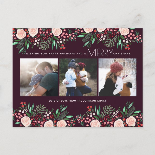 Jardim Botânico | Cartão postal | Cartão com fotos (Frente)