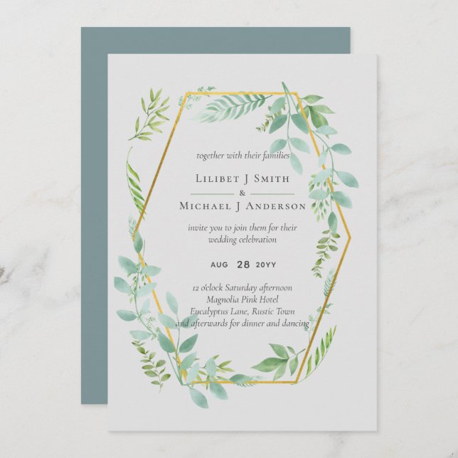 Jardim Botânico Deixa Casamento Verde (Frente/Verso)