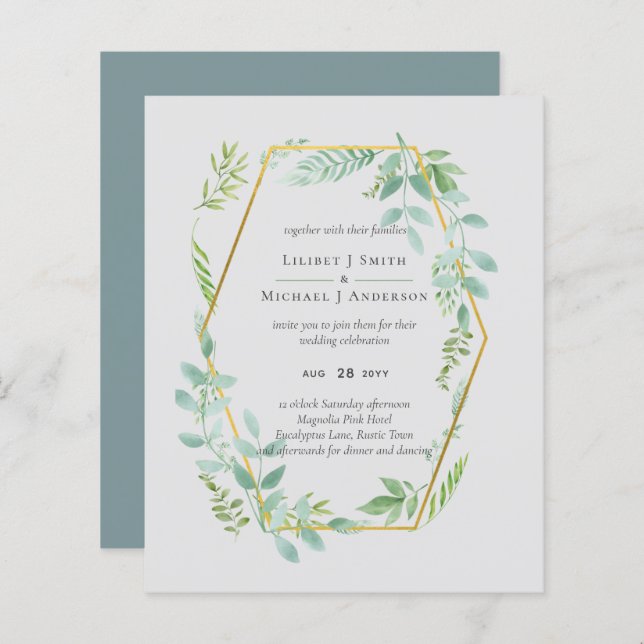 Jardim Botânico Deixa Casamento Verde (Frente/Verso)