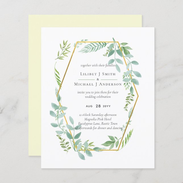 Jardim Botânico Deixa Casamento Verde (Frente/Verso)