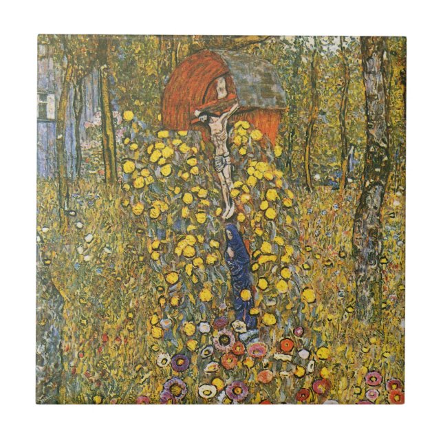 Jardim da fazenda de Klimt com azulejo do (Frente)