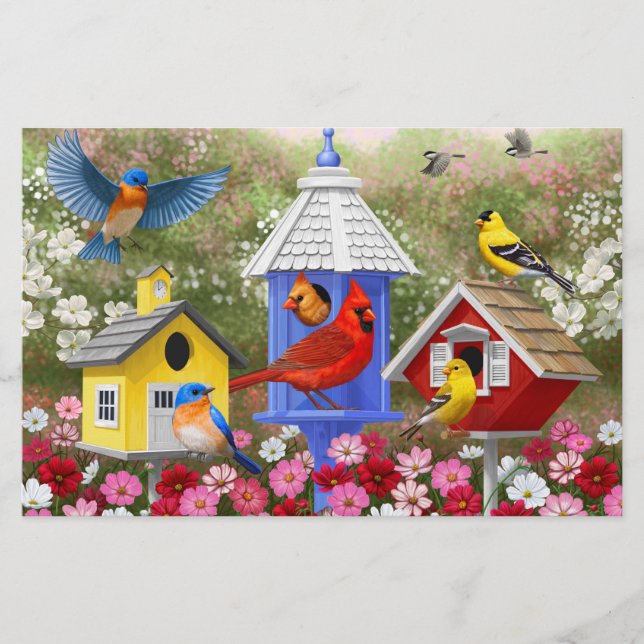 Jardim das Flores e Aves Coloridas (Frente)