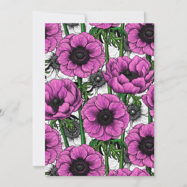 Jardim de anêmona rosa (Frente)