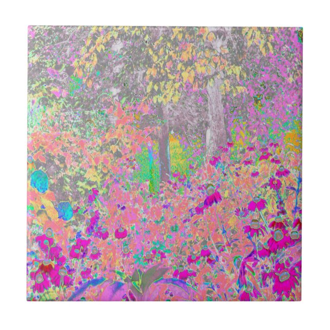Jardim de Aquarela ao Nascer do Sol com Flores Rox (Frente)