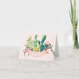 Jardim de Cactus Desert | CARTÕES DE AGRADECIMENTO