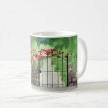 Jardim de café Tea Mug Portão 11 onça caneca