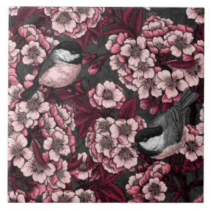 Jardim de cereja noturno