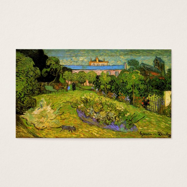 Jardim de Daubigny por Vincent van Gogh (Frente)