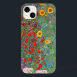 Jardim de Fazenda de Gustav Klimt com girassóis<br><div class="desc">Jardim de Fazenda de Gustav Klimt com Caso de iPhone 14 Plus com Sunflower Case-Mate.</div>