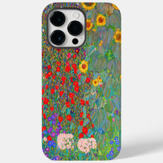 Jardim de Fazenda de Gustav Klimt com girassóis