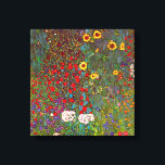 Jardim de Fazenda Gustav Klimt com Canvas de giras<br><div class="desc">Jardim de Fazenda Gustav Klimt com poster de Canvas de Girassóis. Pintura a óleo na canvas entre 1905 e 1906. Embora o Klimt seja mais reconhecido por seu período de ouro que produziu obras clássicas como The Kiss and Portrait of Adele Bloch Bauer, a artista também produziu algumas pinturas paisagísticas...</div>