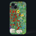 Jardim de Fazenda Gustav Klimt com pintura de gira<br><div class="desc">Jardim de Fazenda Gustav Klimt com Sunflower Vintage Floral Art Nouveau</div>