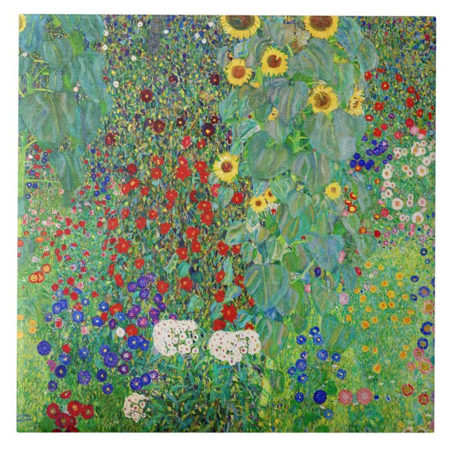 Jardim de Fazenda Gustav Klimt com pintura de gira (Frente)