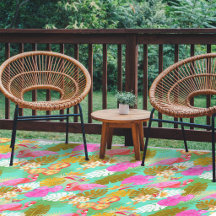 Jardim de Flamingo Brilhante Azul Turquesa
