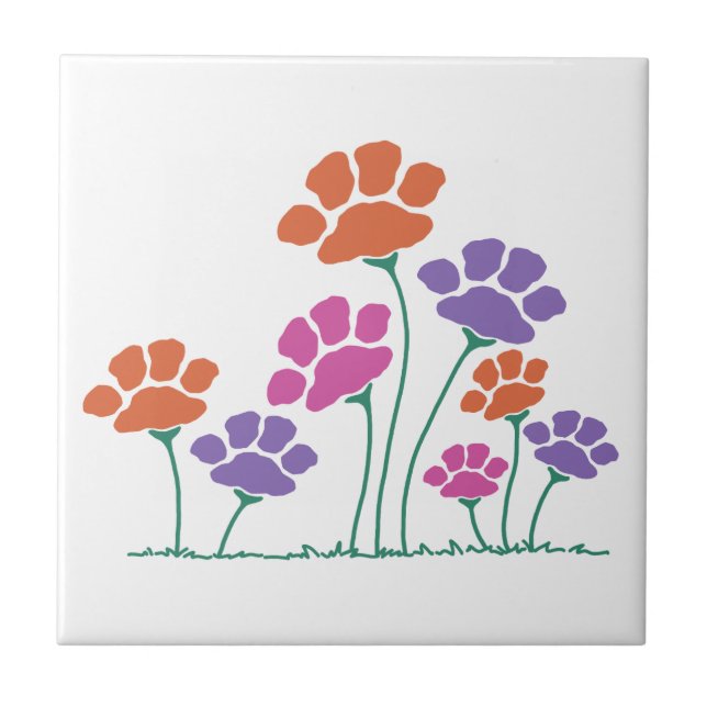 Jardim de Flor de Impressão Pawprint (Frente)