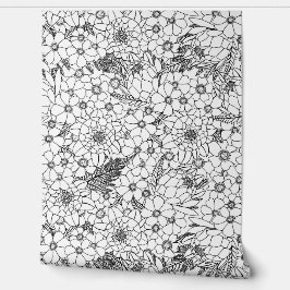 Jardim De Flor Selvagem De Proteína Branca E Preta