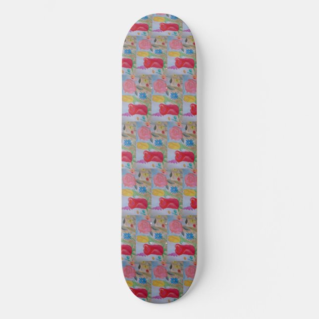 Jardim de Flores de Verão Skateboard (Frente)