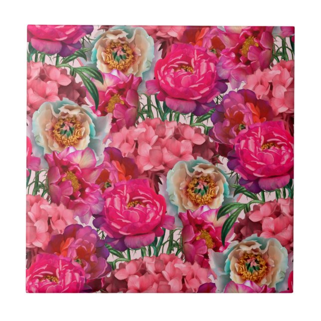 Jardim de flores românticas (Frente)