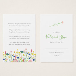 Jardim de Flores Selvagem Sem etiqueta de presente