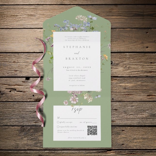 Jardim de Flores Silvestres Sábio Casamento Elegan (Criador carregado)