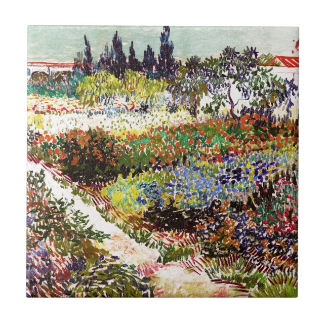 Jardim De Flores Van Gogh Em Arles Floral Fine Art (Frente)