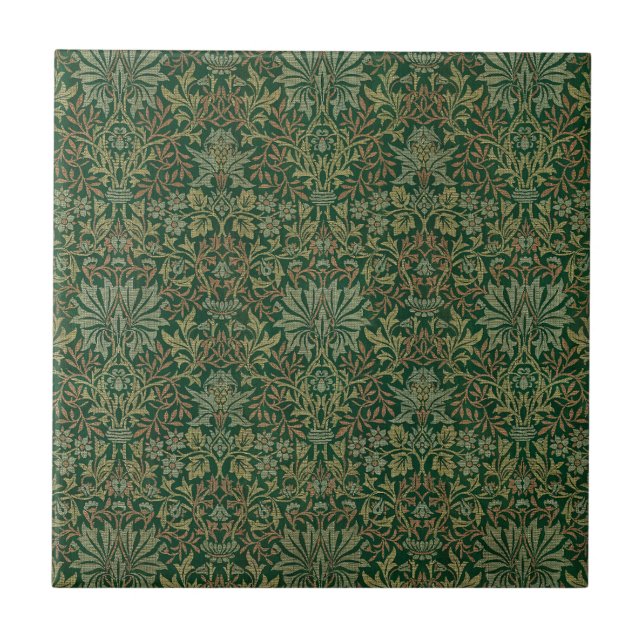 Jardim de Flores William Morris -Verdes (Frente)