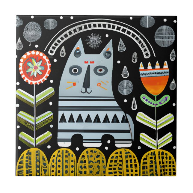 Jardim de Gatos de Arte Popular Escandinávia (Frente)