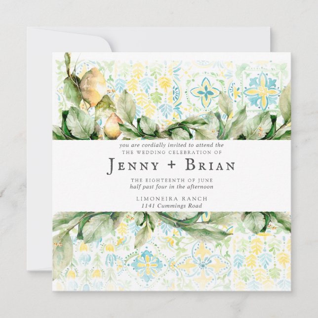 Jardim de Limão Italiano | Casamento Boho Botânico (Frente)