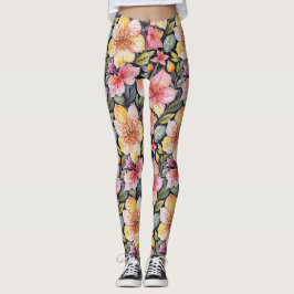 Jardim de primavera - Padrão Foral 1 - Leggings