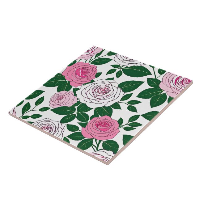 Jardim de Rosas Arte de Linha Negrita (Lateral)