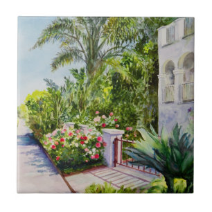 Jardim de rosas do canal