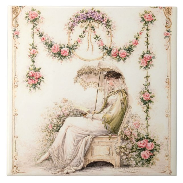 Jardim de Rosas Regency Leitura Senhora (Frente)