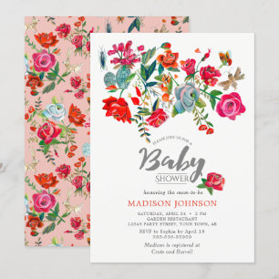 Jardim de Rosas   rosa   Chás de Bebê   Convites
