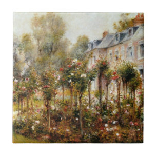 Jardim de rosas Wargemont por Renoir