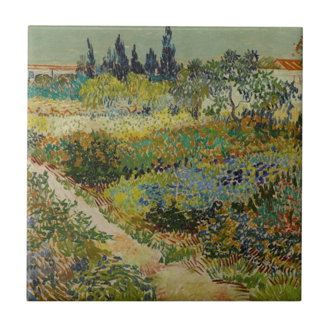Jardim de Van Gogh em Arles Floral Impressionista (Frente)