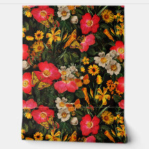 Jardim de Verão - Rosas de algodão de Redouté Vint