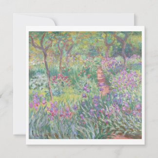 Jardim do Artista por Claude Monet Cartão de Nota