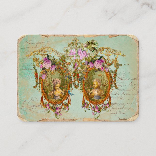 Jardim do cartão de visita dos antigos para (Frente)