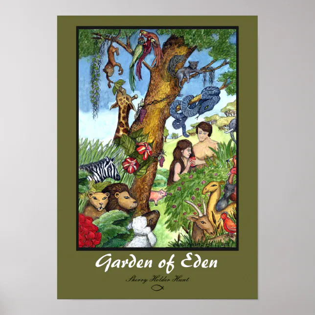Jardim do Éden Impressão | Zazzle Brasil