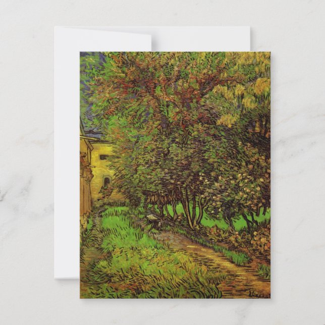 Jardim do Hospital Santo-Paul de Vincent van Gogh (Frente)