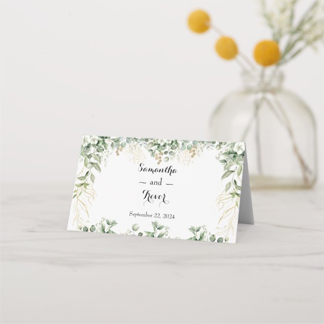 Jardim do ouro: Cartões de Luxe Floral Place (Verso)