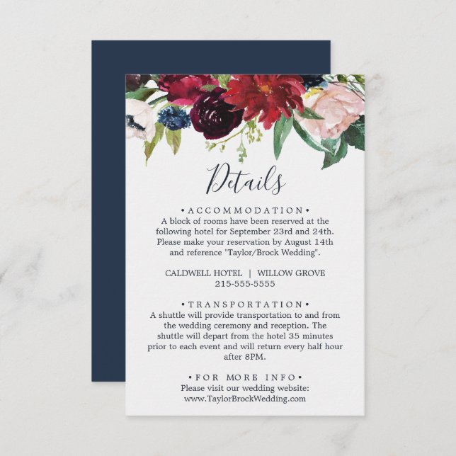 Jardim do outono | Cartões de Gabinete com Detalhe (Frente/Verso)